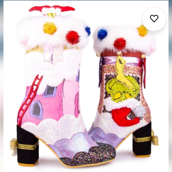 Irregular Choice Shoes - FABULOUS GRINCH DR SUESS BOOTS size 42 (10.5/11)